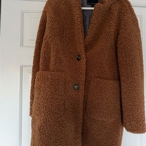 Women's Brown Teddy Coat by Banana Republic. New w tags